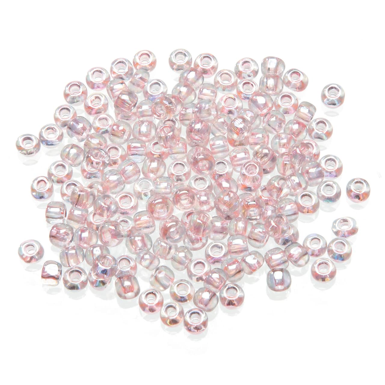 Toho&#xAE; 6/0 Japanese Glass Seed Beads, Dyed Rainbow Pink